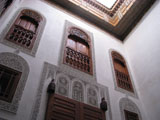 A courtyard in a riad to let